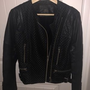 Gorgeous All Saints Biker Leather Jacket